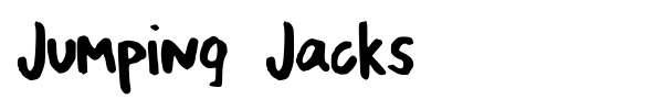 Jumping Jacks font preview